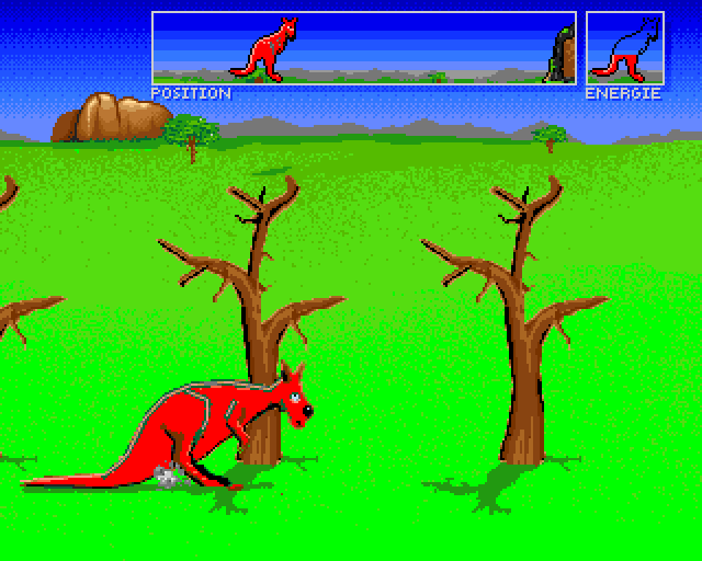 Pepsi: All Over the World (Amiga) screenshot: Australia game: Ducking low