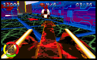 Assault Rigs (DOS) screenshot: This enemy deflects the shots.