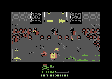 Purple Heart (Commodore 64) screenshot: The first boss