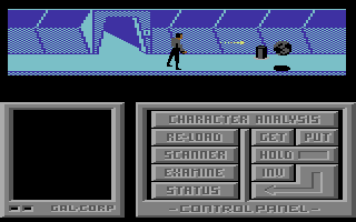 Cyborg (Commodore 64) screenshot: Combat