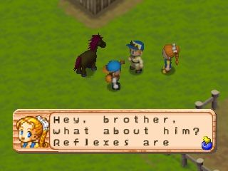 Harvest Moon 64 (Nintendo 64) screenshot: Talking to Ann