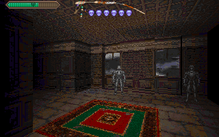 Realms of the Haunting (DOS) screenshot: Exploring the mansion.