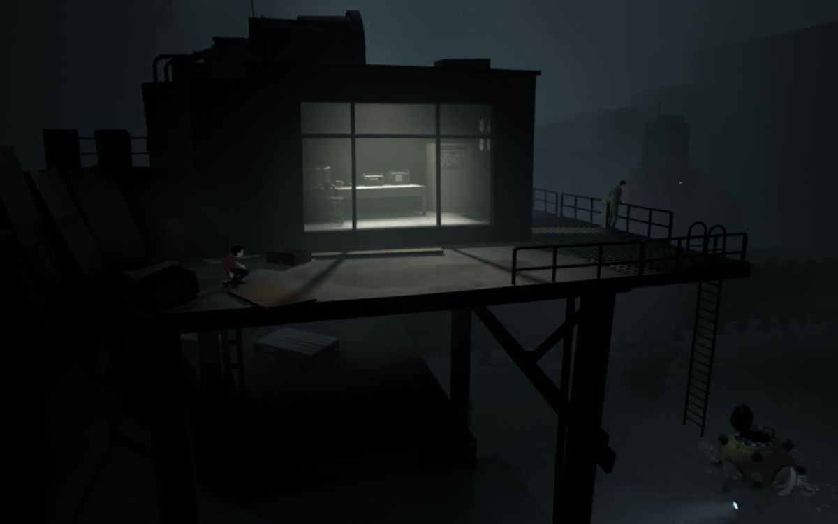 Inside (Windows) screenshot: You have no means to attack the man.