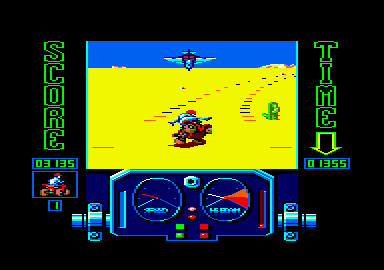 Quad (Amstrad CPC) screenshot: Airplane is killing you