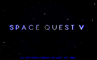 Space Quest V: The Next Mutation (DOS) screenshot: Title Screen