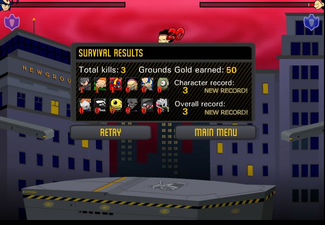 Screenshot of Newgrounds Rumble (Browser, 2007) - MobyGames