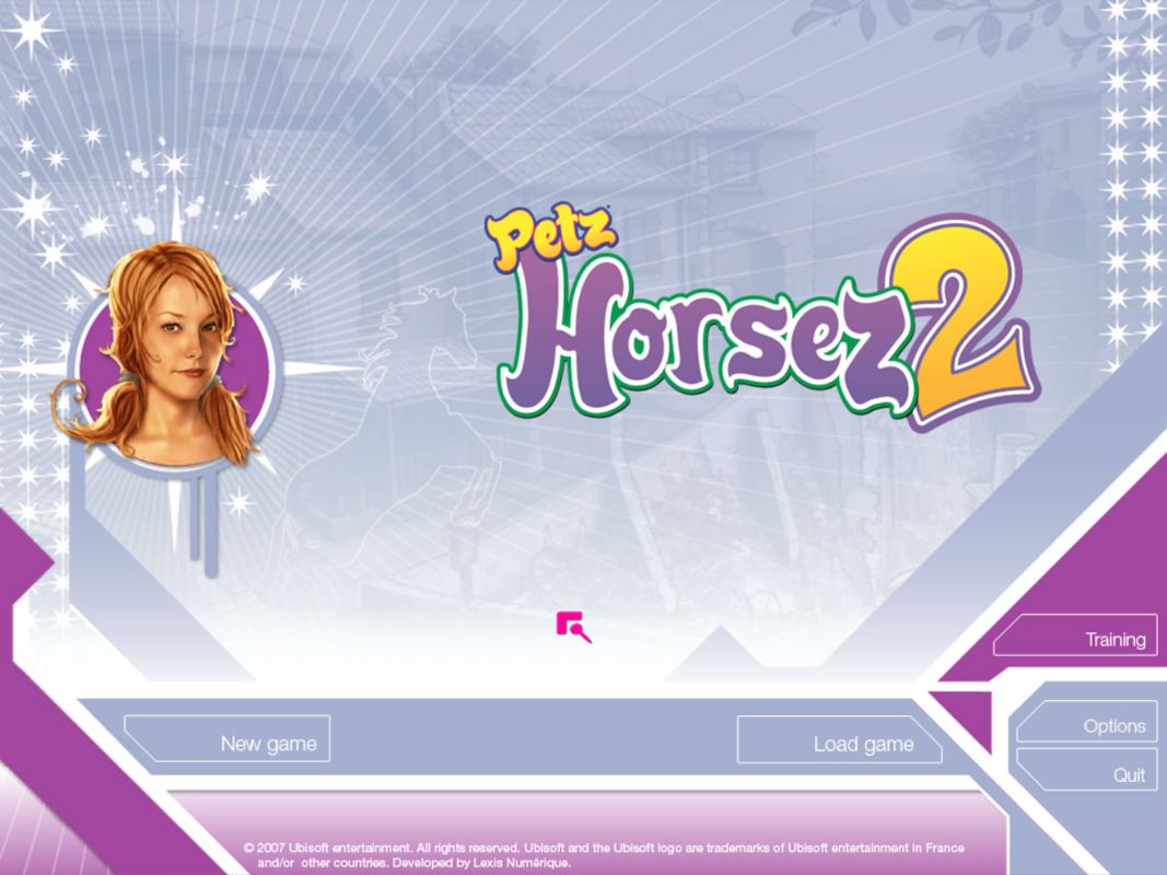 Petz: Horsez 2 (Windows) screenshot: Main menu