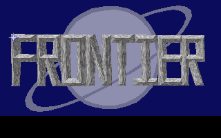 Frontier: Elite II (DOS) screenshot: Title screen.