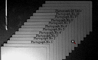 Herewith the Clues (Amiga) screenshot: Photograph Menu