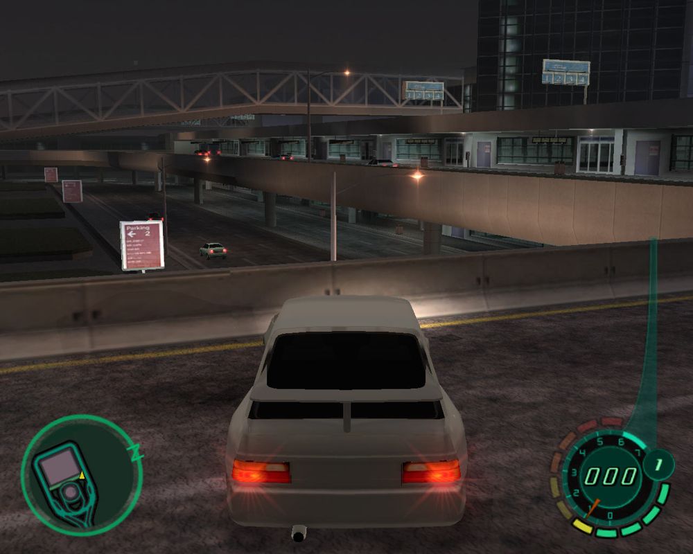 Midnight Club II (Windows) screenshot: LAX airport