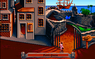 Pirates! Gold (Amiga CD32) screenshot: Walking around a town.