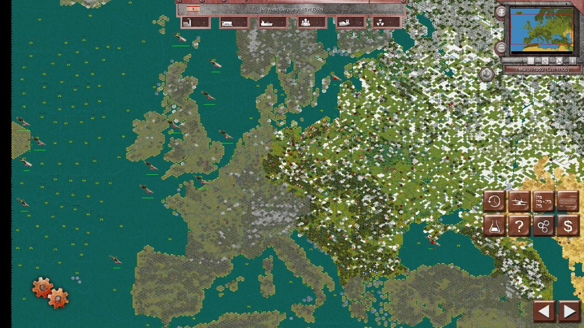 1953: NATO vs Warsaw Pact (Windows) screenshot: Europe