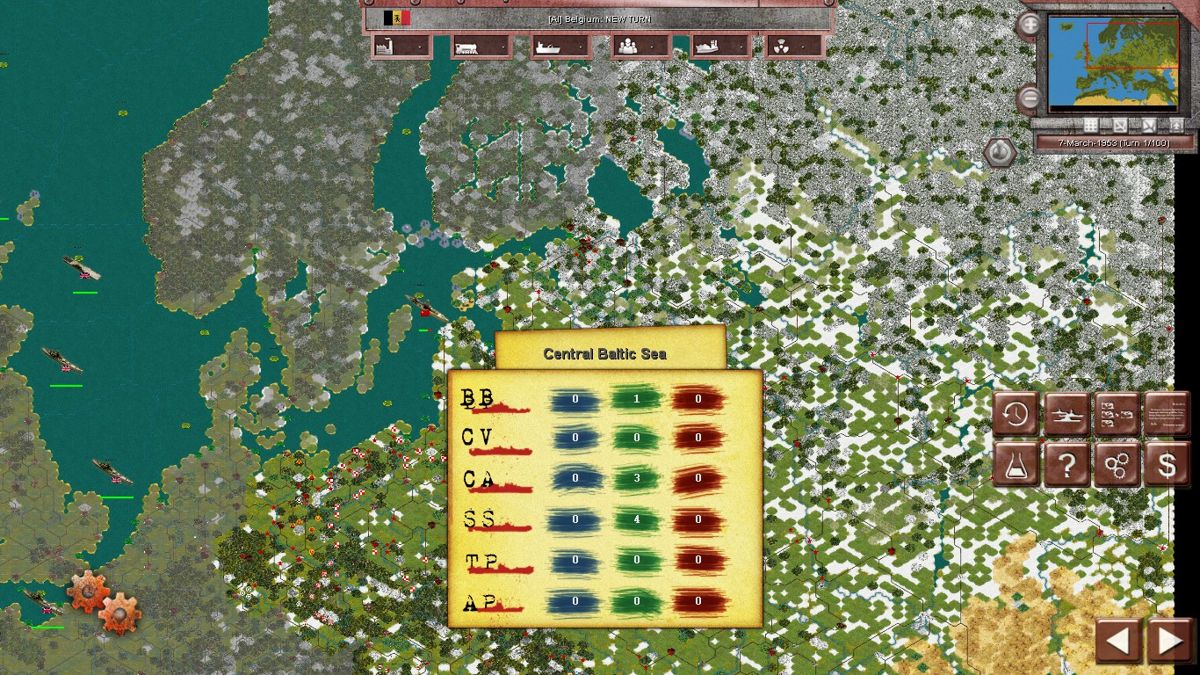 1953: NATO vs Warsaw Pact (Windows) screenshot: More menus