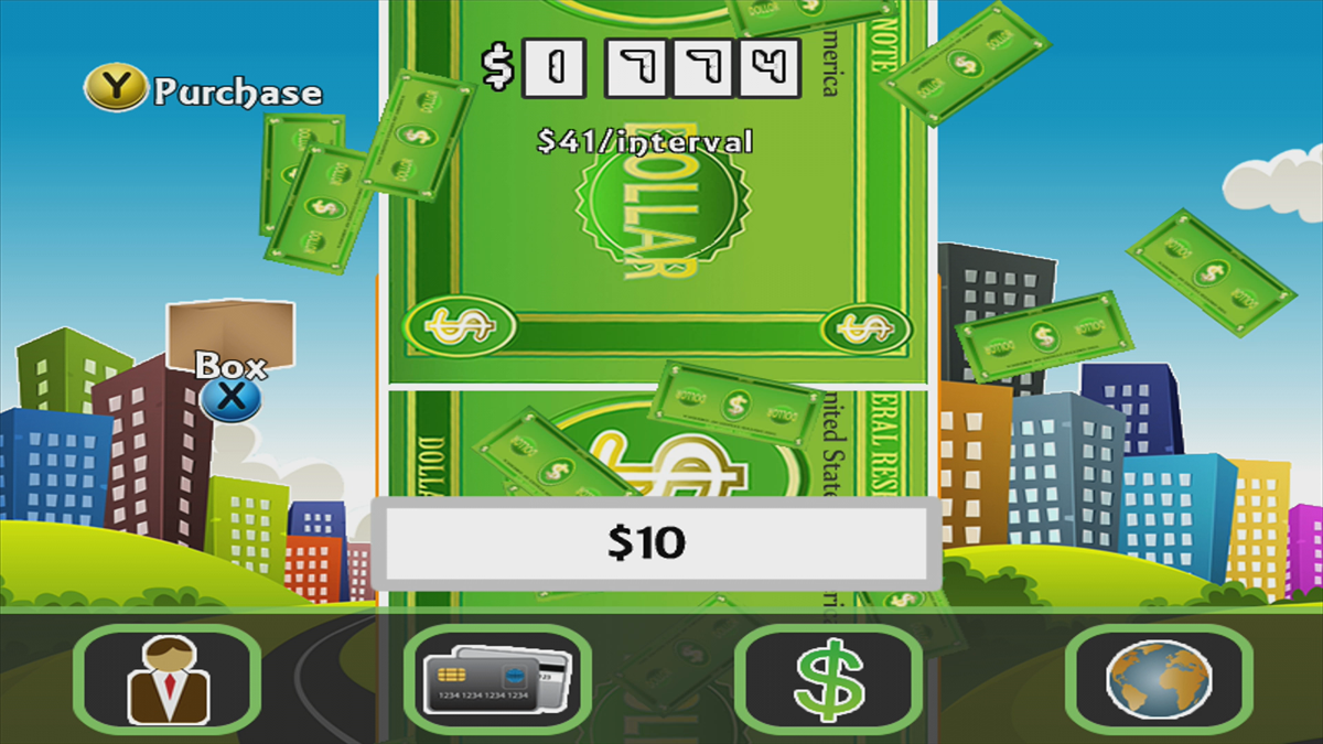 The Money Game (Xbox 360) screenshot: We are already going places! (Trial version)