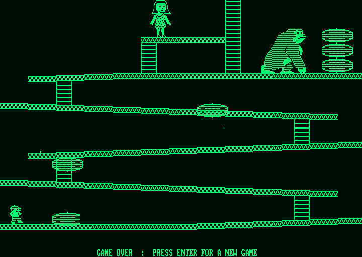 Classic Collection: Vol 2 (Amstrad PCW) screenshot: Climb-It - second stage