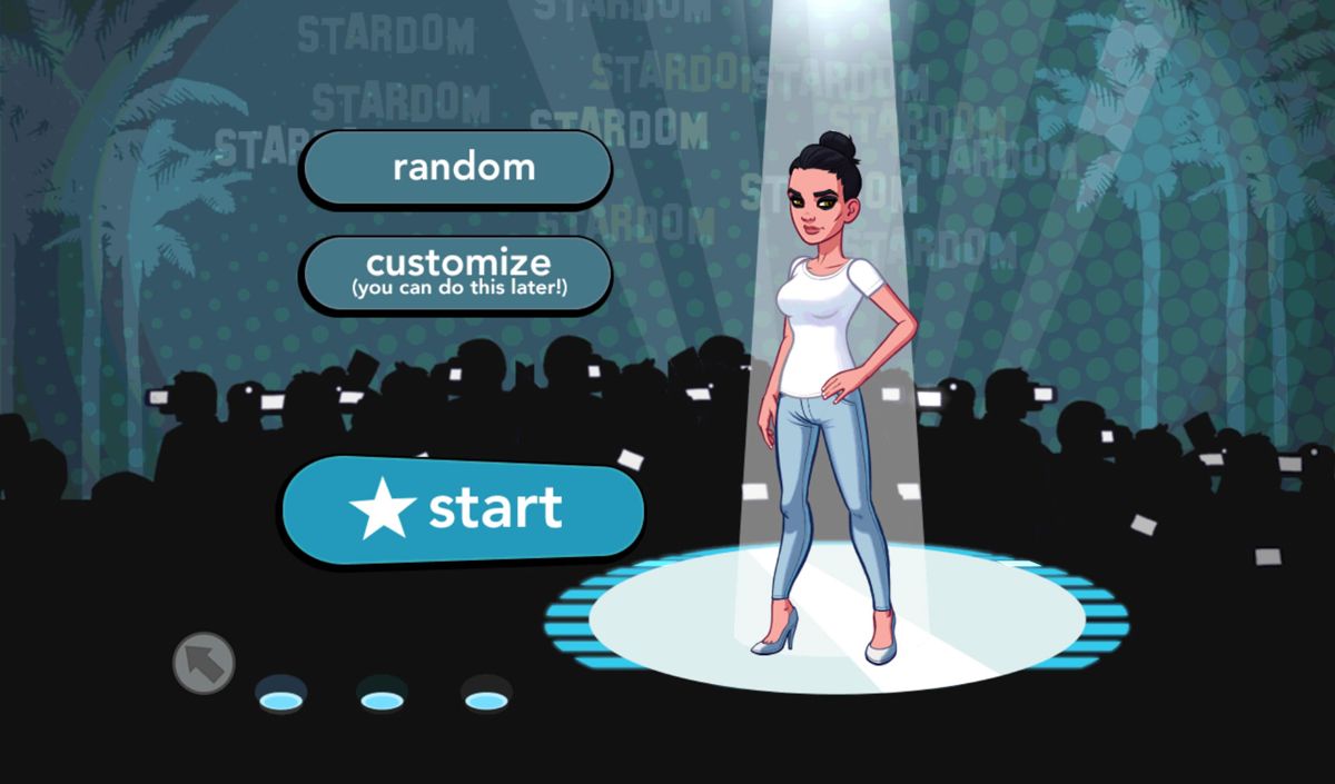 Stardom: Hollywood (Android) screenshot: Create a custom character.