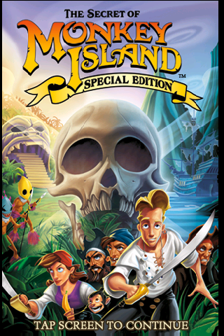 The Secret of Monkey Island: Special Edition (iPhone) screenshot: Title Screen