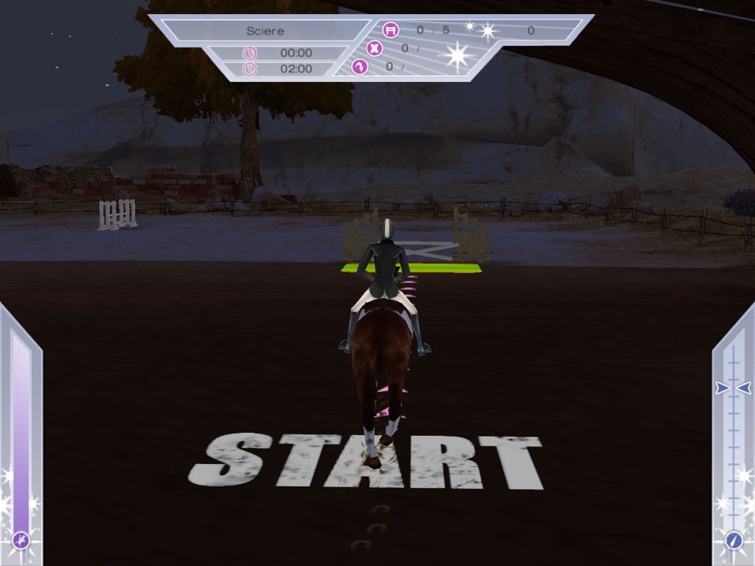 Petz: Horsez 2 (Windows) screenshot: Start of a jumping training session
