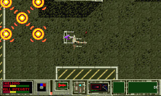 Traffic Department 2192 (DOS) screenshot: An explosion goes off behind me.