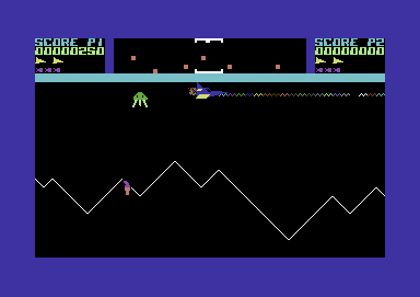 Paladin (Commodore 64) screenshot: Firing your laser