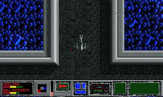 Traffic Department 2192 (DOS) screenshot: Exploring the mine for hostiles.