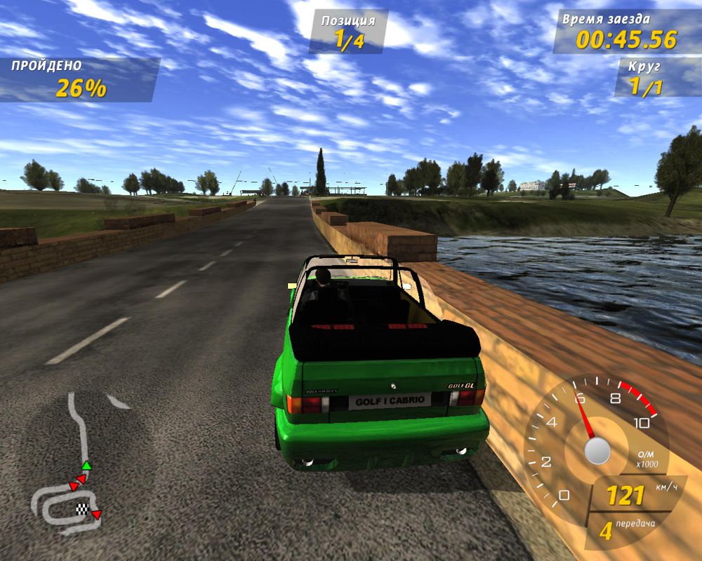 GTI Racing (Windows) screenshot: Golf Cabrio