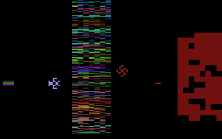 Yars' Revenge (Atari 2600) screenshot: Watch out for the swirl