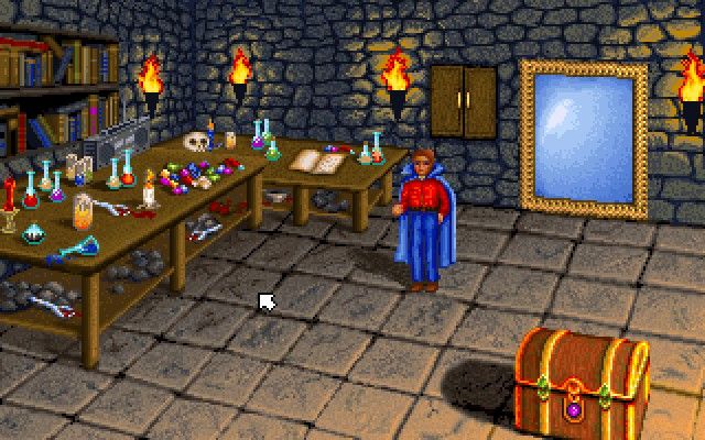 SpellCraft: Aspects of Valor (DOS) screenshot: The spell lab