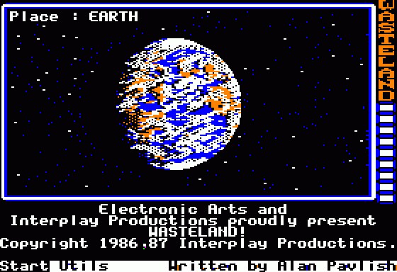 Wasteland (Apple II) screenshot: Intro