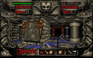 Bram Stoker's Dracula (DOS) screenshot: Dungeons are baaad.