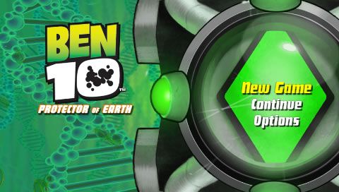 Ben 10: Protector of Earth (PSP) screenshot: Main menu