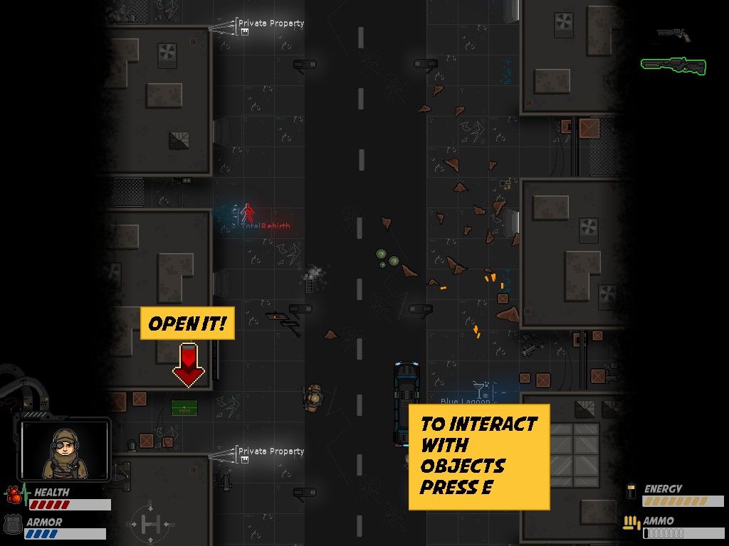 Neon Hardcorps (Windows) screenshot: Quick tutorial