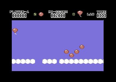 Hoppin' Mad (Commodore 64) screenshot: Level 10