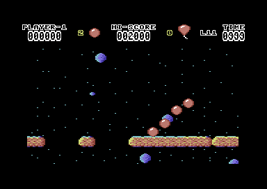 Hoppin' Mad (Commodore 64) screenshot: Level 11