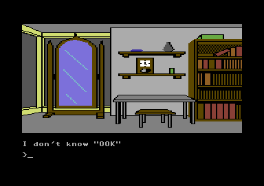 Dark Lord (Commodore 64) screenshot: Obviously a typo. Happens to the rest of us