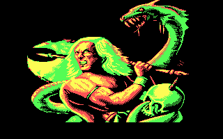 Worlds of Legend: Son of the Empire (DOS) screenshot: The game introduction (CGA)