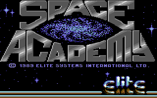 Space Academy (Commodore 64) screenshot: Title screen