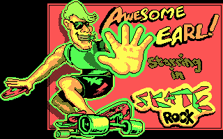 Awesome Earl in SkateRock (DOS) screenshot: Title screen