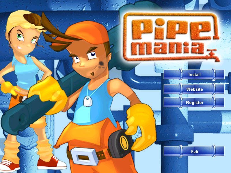 Pipe Mania (Windows) screenshot: The game's install screen
