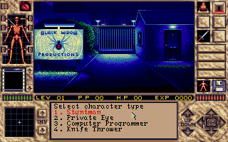 Elvira II: The Jaws of Cerberus (DOS) screenshot: Character selection