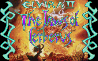 Elvira II: The Jaws of Cerberus (DOS) screenshot: Title screen