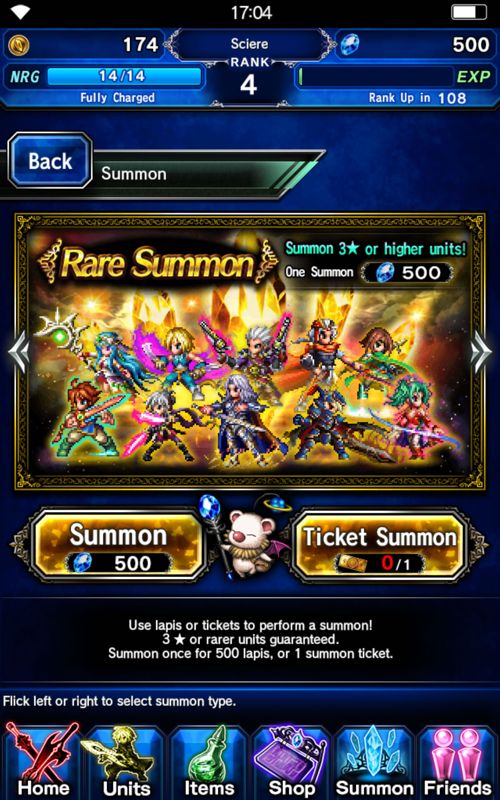 Final Fantasy: Brave Exvius (Android) screenshot: Temporary offers