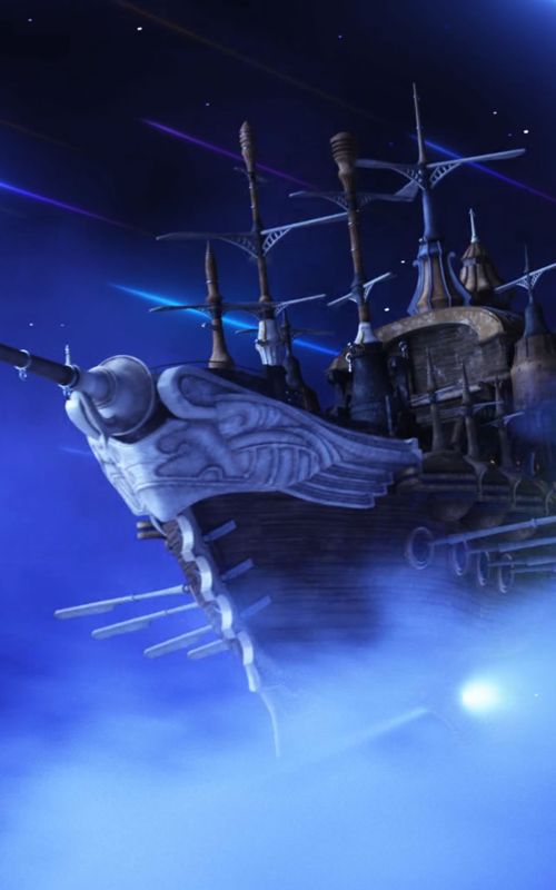 Final Fantasy: Brave Exvius (Android) screenshot: The airship in the introduction sequence