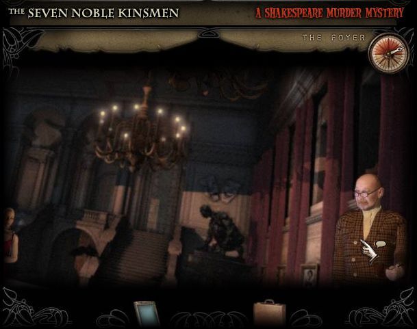 7NK: The Seven Noble Kinsmen - A Shakespearean Murder Mystery (Browser) screenshot: Your game starts here, in the Theatre's Lobby