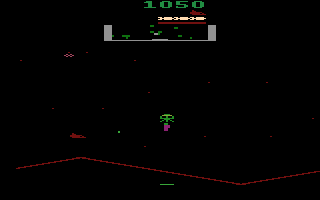 Stargate (Atari 2600) screenshot: A human has been captured