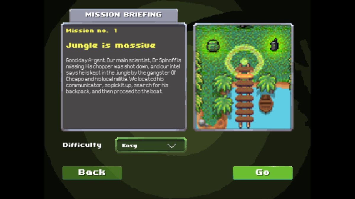 A-Gents (Windows) screenshot: Briefing