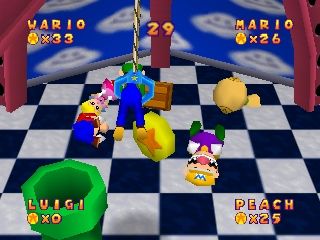 Mario Party (Nintendo 64) screenshot: The Crane mini-game