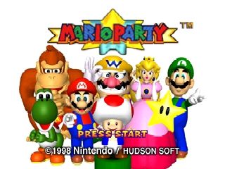 Mario Party (Nintendo 64) screenshot: Title screen