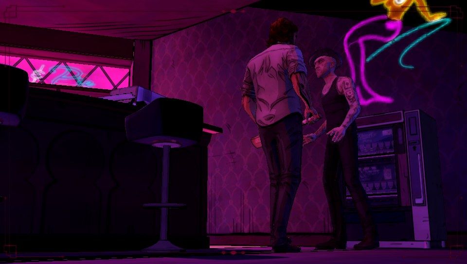The Wolf Among Us (PS Vita) screenshot: Episode 2 - I'll let the bat do the talking for me