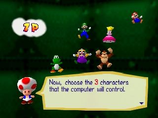 Mario Party (Nintendo 64) screenshot: Player select